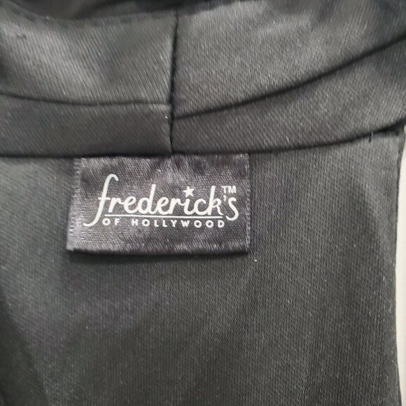 Frederick's of Hollywood Black Sequin Animal Print Blouson Mini Dress NWT Sz M - Picture 6 of 8